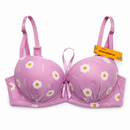 Double Padded Daisy Print Bra – Comfortable & Stylish