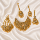 Royal Gold & Ruby Bridal Choker Necklace